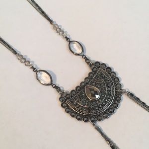 Maurices Silver and Black Necklace